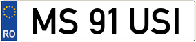 Truck License Plate
